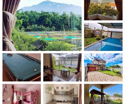 REESTY VILLA KOLAM RENANG VIEW GUNUNG dekat ALUN2