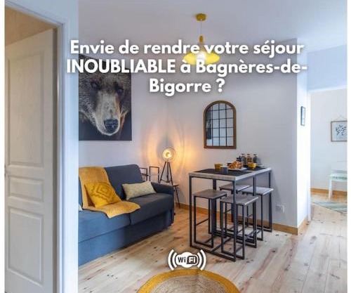 Refuge de l'ours : T2 équipé avec parking et wifi