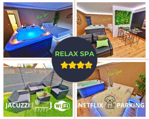 RELAX SPA-4 Pers-Jacuzzi-Parking-Jardin-Clim-Colmar