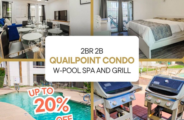 RelaxFULL 2br/2b w/Pool & Spa Near OldTown & Bars