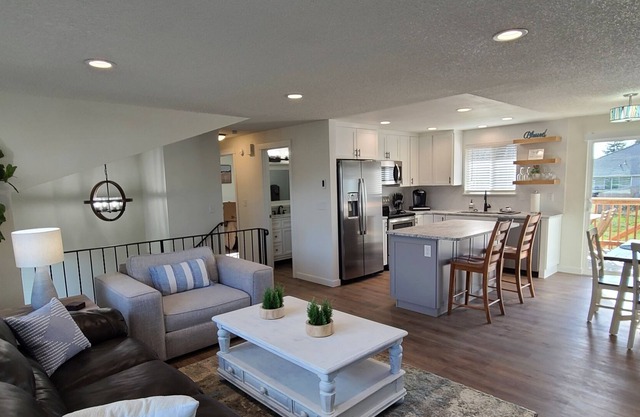 Remodeled, modern, FREE parking, large fenced yard, family-friendly