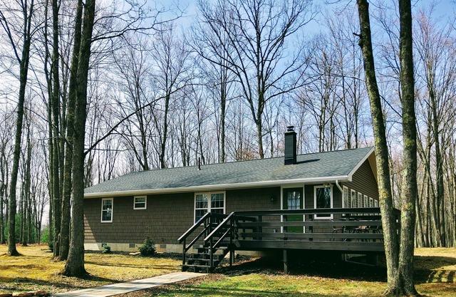 Remote family cabin in the mountains near the Pine Creek Valley Rail Trail