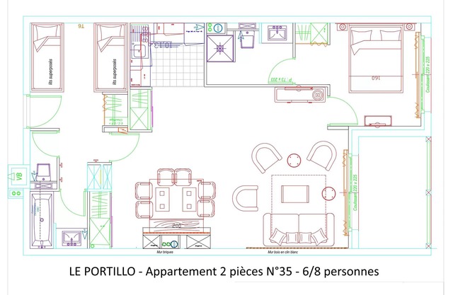 Residence LE PORTILLO Swimming pool - 2 Rooms for 8 People