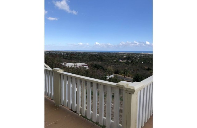 Roomy 3 bedroom two bath structure on a hill overlooking the Caribbean Sea