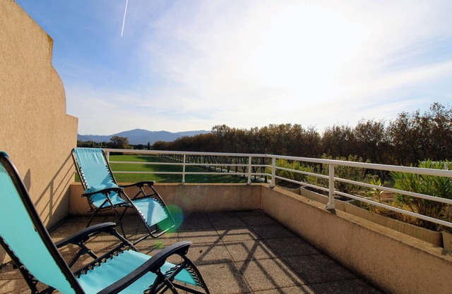 Saint-Cyprien: Cozy 2BR Apartment with Rooftop Terrace, Pool, and Beach Access