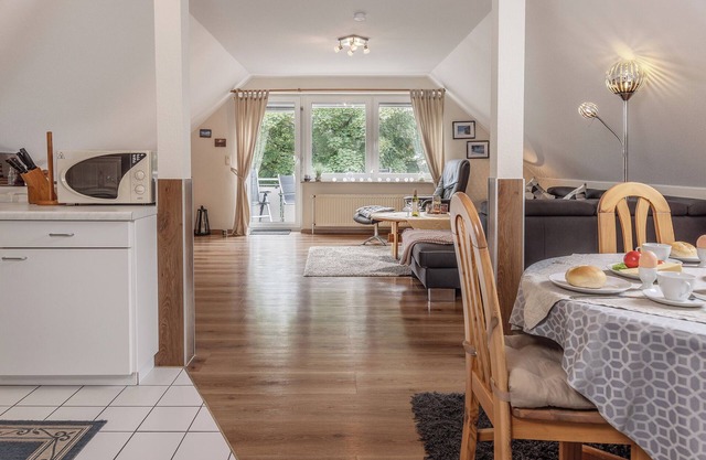 Sensational in every respect: the upper floor apartment offers space for 2 to 3 p