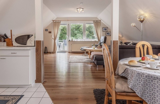 Sensational in every respect: the upper floor apartment offers space for 2 to 3 people.