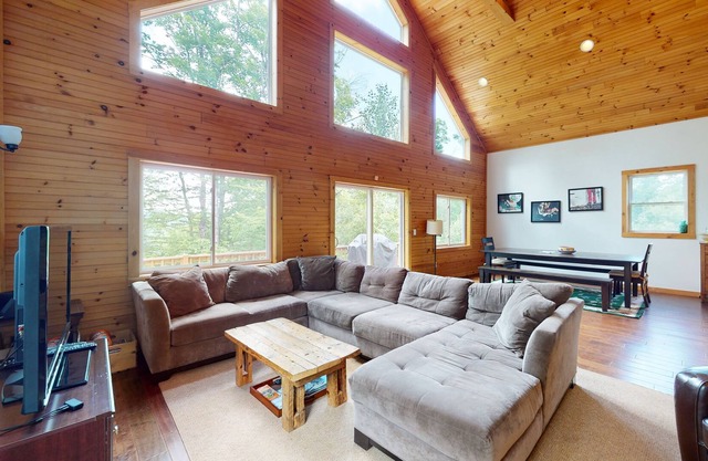Shallow Brook | A-Frame house in Jay near Jay Peak Resort with grill, deck, W/D