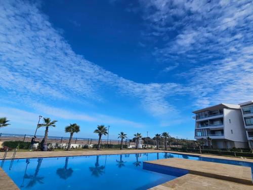 Sidi Rahal Blue View, Beachfront wide seaview with pool