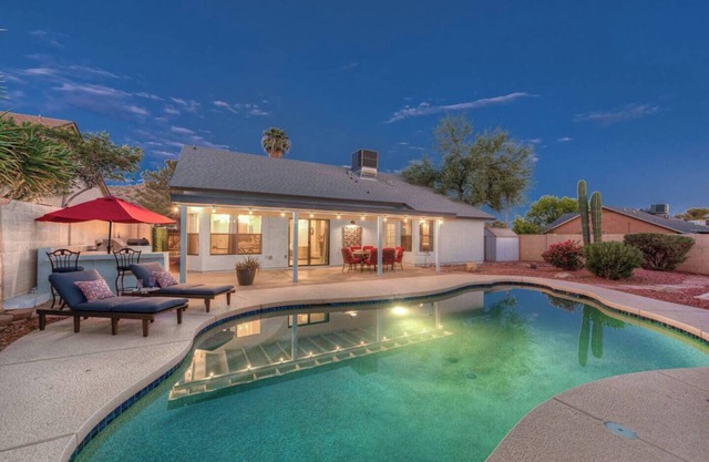 Soak in Private Heated Pool in Stylish Open Plan Home