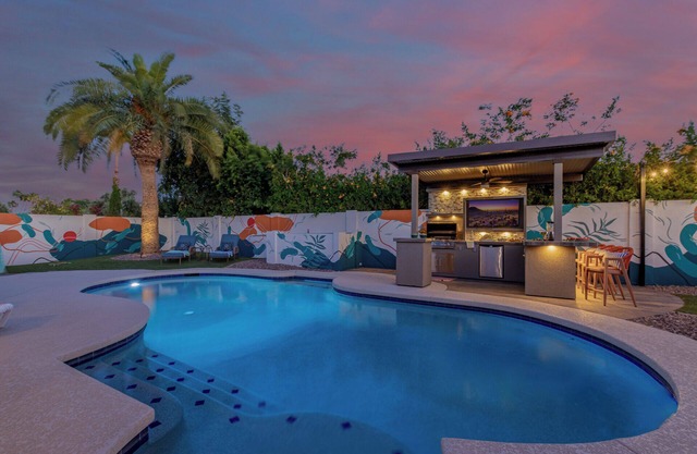 Sonoran Soul: Luxe Scottsdale Retreat with Pool, Hot Tub & Game Room