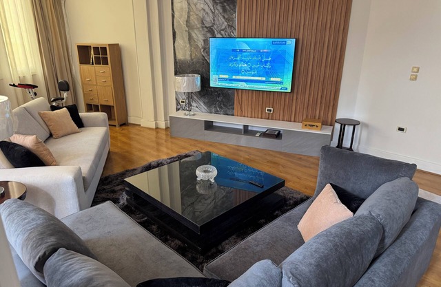 Spacious 3-bedroom apartment with WiFi, AC in the heart of Zamalek, Cairo.
