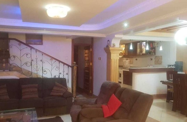 Spacious 4-bedroom townhome with fitness room and WiFi in welcoming Nairobi