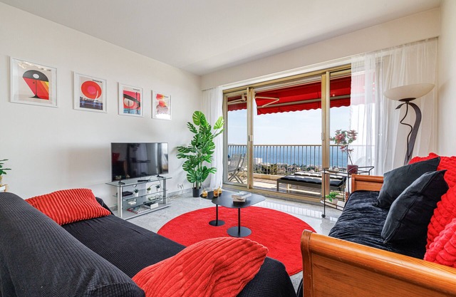 Spacious apt 1 bedroom with terrace - Magnificent clear seaview