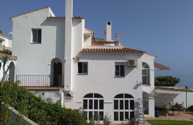 Spacious and comfortable house near the beach with view over village and sea.