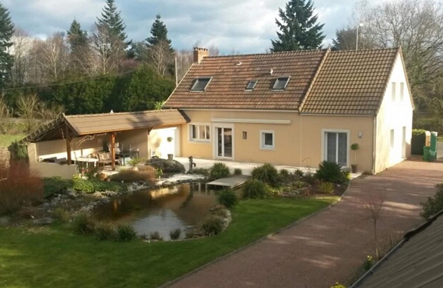 Spacious Villa Near Le Mans: Natural Pool, Garden, Sports Equipment, and More