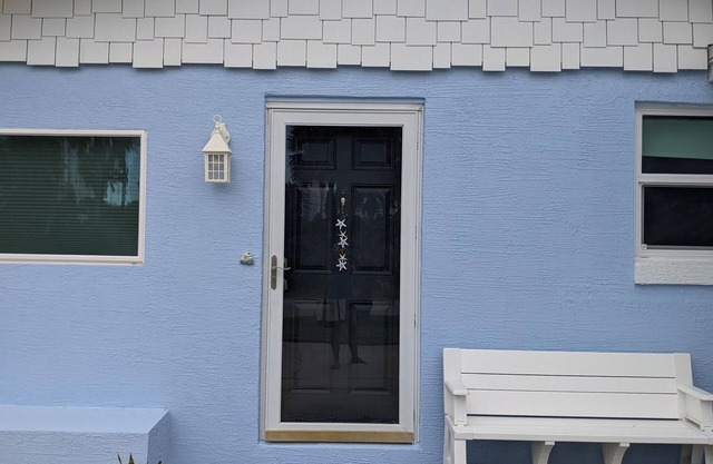 Steps from the beach with pool!