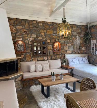 Stone cottage by the Coast of Olympus