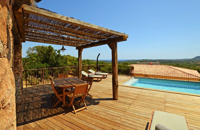 STONE HOUSE Sea view Private/heated pool U Pagliaghju