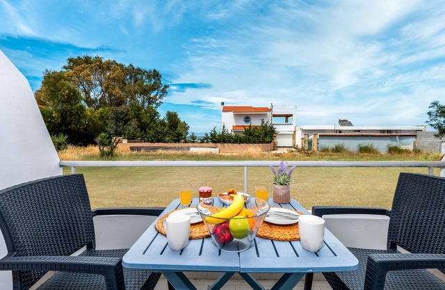 Studio Apartment 'Sea Front In Ixia' with Private Garden, Wi-Fi and Air Conditioning