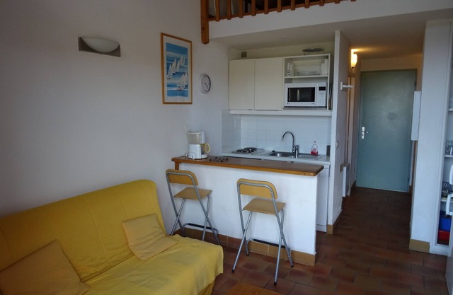 studio-cabin with mezzanine for 2/4 people