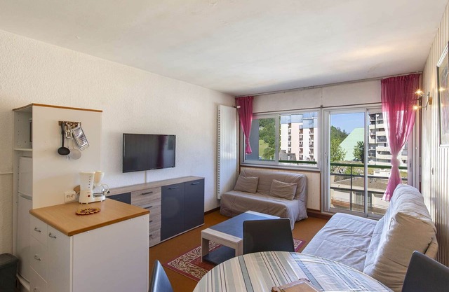 Studio for 4, ski-in ski-out, balcony, equipped kitchenette, Gourette