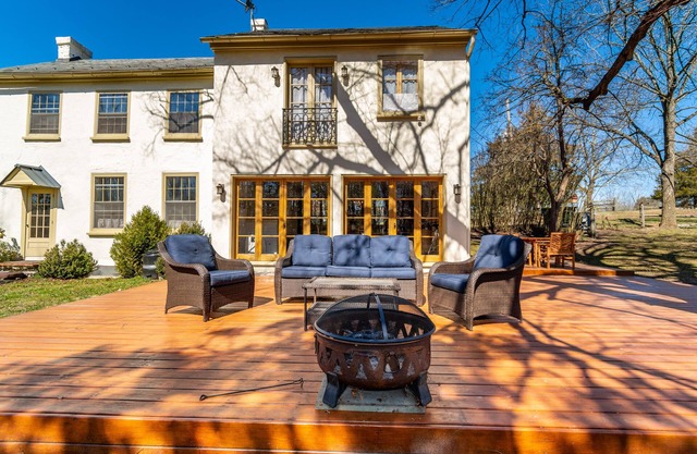 Stunning 1850s Stone Farmhouse Retreat in Bucks County