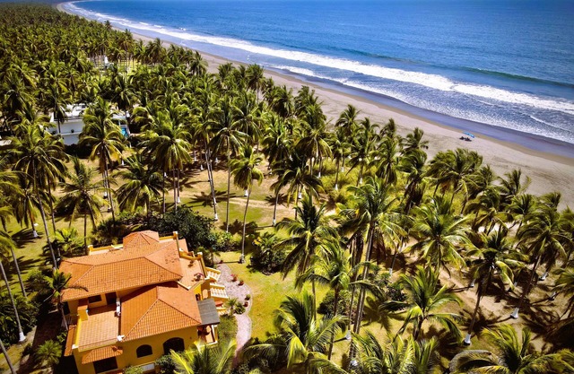Stunning ocean front villa on a 9-mile protected turtle reserve beach