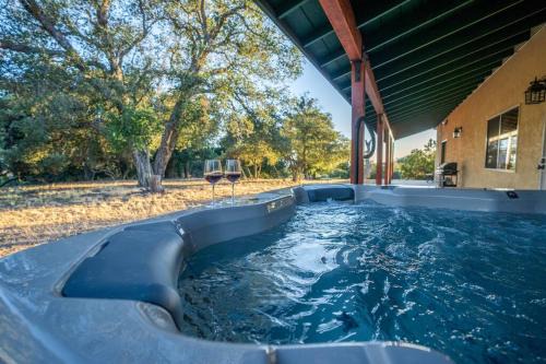 Stylish Country Cowboy Home with Hot Tub on 20 Acres