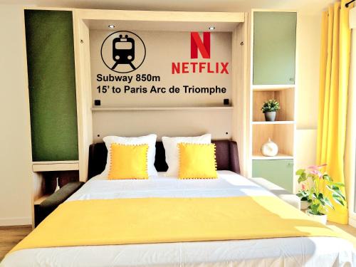 Stylish Stay Near Paris - 850m to Subway RER A - Netflix T1-4P