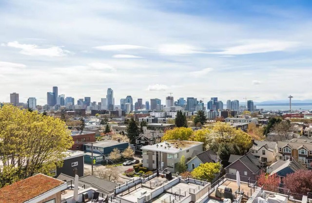 Stylish urban getaway with rooftop views.