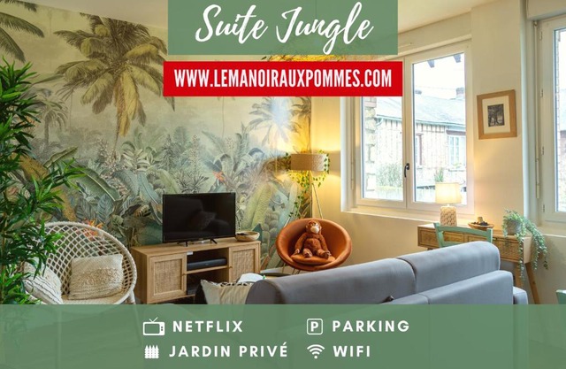 SUITE JUNGLE - JARDIN, NETFLIX et PARKING - Le Manoir aux Pommes