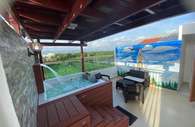 Sunset jacuzzi