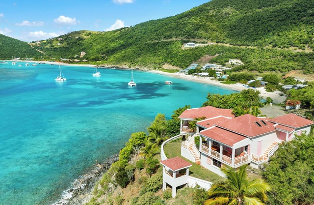 Sunset Villa East, stunning 2 br/2 ba overlooking White Bay on Jost Van Dyke