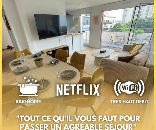 Superb 3 Bedroom near to Paris with Parking
