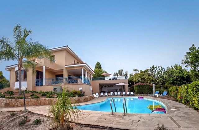 Superb Villa in Coral Bay Paphos with HEATED POOL