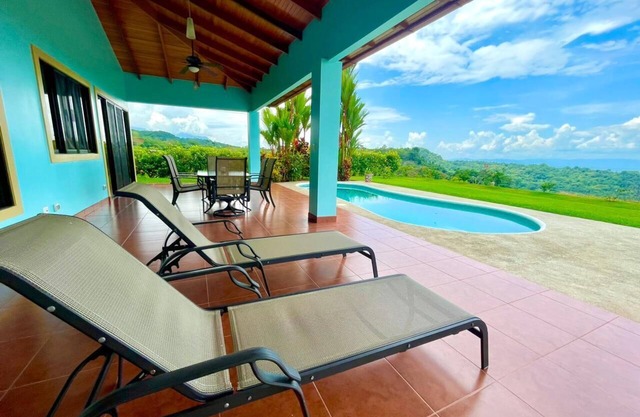 Sweeping ocean views, two-bedrooms, private pool, gated community, near golf, beaches