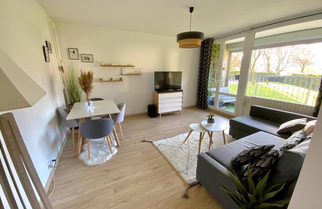 T2 50m² with parking and balcony, green and quiet location