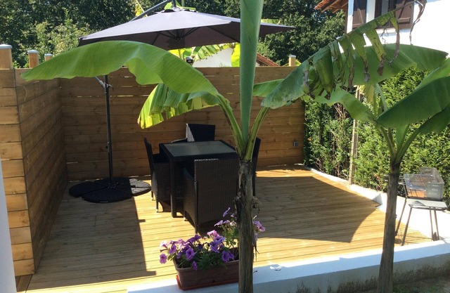 T2 de 33m,2 personnes, terrasse,jardin,proche plage, bayonne,biarritz,capbreton