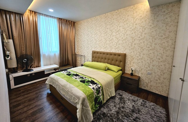 The Cozy Homestay @ Jazz Suite 4 Vivacity Megamall Kuching 3 bedroom 5 pax