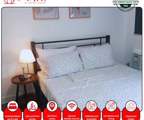 The Green Glen View-Fast Wifi, 1Bedroom Unit in QC