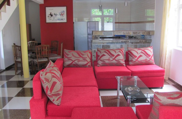 The three bedroom apartment is spacious and affordable.