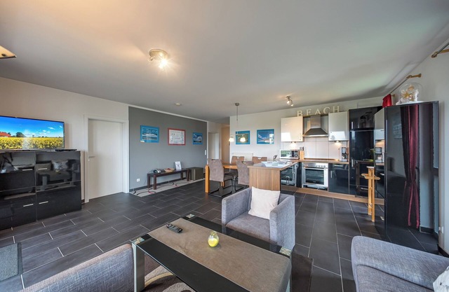 Tolles Ferienapartment an der Nordsee mit Meerblick, Balkon, Sauna und Hot-tub