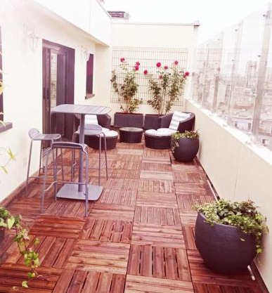 Top floor parisian apartment with terrace