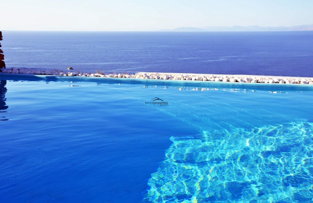 Traditional stone villa with a swimming pool and a fantastic sea view