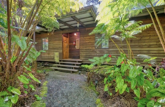 Tropical 1-bedroom cabin. Five minute drive to Hawaii Volcanoes National Park.