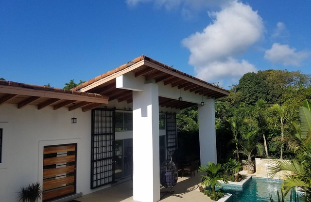 Tropical modern minimalist outdoor living paradise