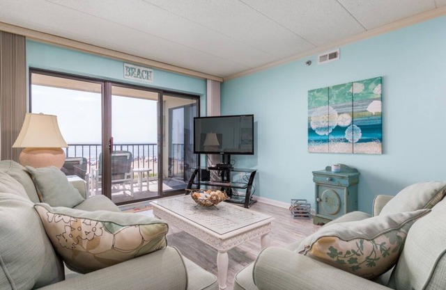 Two bedroom, 2 bath condo, oceanfront building with pools in desirable North Ocean City