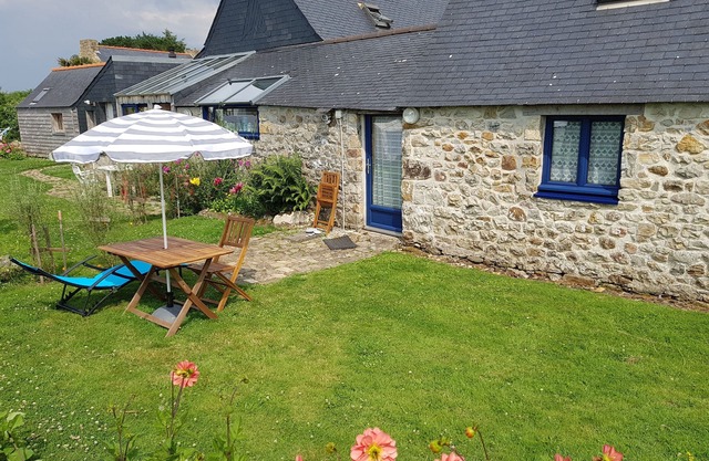 Typical Breton cottage in a hamlet on Cap de la Chèvre