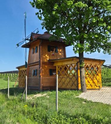 Unique wooden holiday house in nature